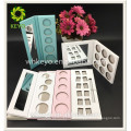 Eye shadow container palette white palette eyeshadow pink paper packaging